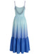 Blue 1930s Mesh Dress Dress