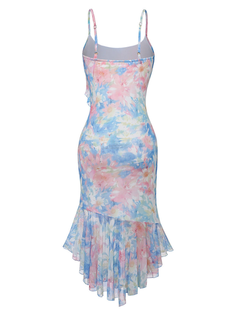Blue 1930s Vintage Retro Top 6