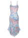 Blue 1930s Vintage Retro Top 6