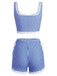 Blue-1930s-Ginghem-Plaid-Rose-Embroidered-Tankini-Set-back-view