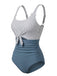 Blue 1930s One Piece Swimsuit
