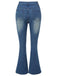 These Blue 1930s High Waist Flare Jeans carry 1930s ambition in every seam