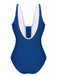 Blue 1930s Strap One-Piece Swimsuit, vintage swimsuit, pin-up swimwear - perfect for women who love vintage and retro fashion