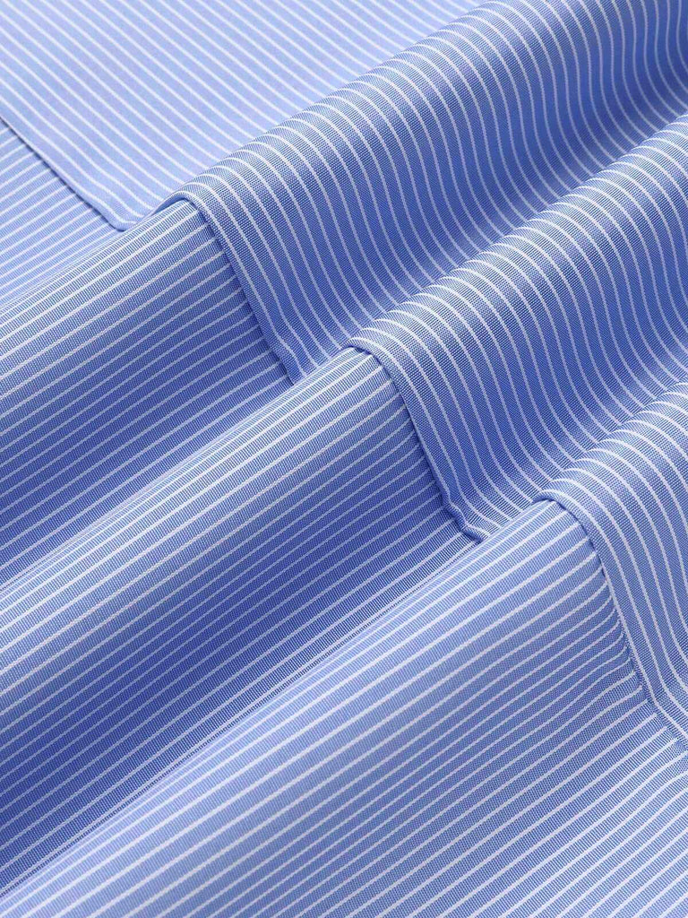 Blue 1930s Stripe Cutout Wide Strap Jumpsuit, vintage romper, retro jumpsuit - perfect for women who love vintage and retro fashion
