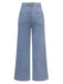 These Blue 1940s Button Wide-Leg Denim Jeans carry 1940s ambition in every seam