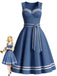 [Pre-Sale] Blw 1940s Striped Vintage Classic Dress 3