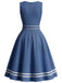 [Pre-Sale] Blw 1940s Striped Vintage Classic Dress