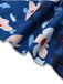 Blue 1940s Floral Puff Sleeves Off-Shoulder Dress — a 1940s silhouette that turns sidewalks into runways