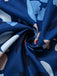 She slips into this Blue 1940s Floral Puff Sleeves Off-Shoulder Dress and suddenly it's a 1940s daydream