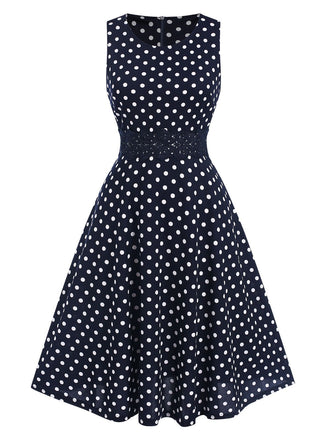 1940s Lace Patchwork Polka Dots | 1940s | vintage dress, retro fashion