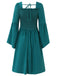 1940s Square Neck LaceUp Ruched | 1940s | vintage dress, retro fashion