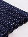 This Blue 1940s Strap Polka Dot Bow Belted Dress wraps her in 1940s elegance, one twirl at a time