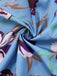Blue 1940s V-Neck Floral Puff Sleeve Dress - vintage dress, retro fashion