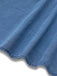 Blue 1940s V-Neck Knot Cuff Denim Dress - vintage dress, retro fashion