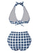 1950s Halter HighWaist Plaids Swimsuit | 1950s | vintage swimsuit, retro beachwear