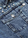 1950s Lapel Pearls Denim Short | 1950s | vintage outerwear, retro jacket