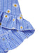 Blue 1950s Off-Shoulder Plaids Daisy Lace-Up Dress - vintage dress, retro fashion, rockabilly