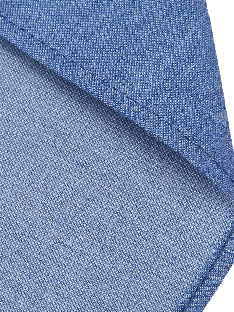 Blue 1950s Solid Waist Tie Lapel Blouse, vintage top, retro blouse - perfect for women who love vintage and retro fashion