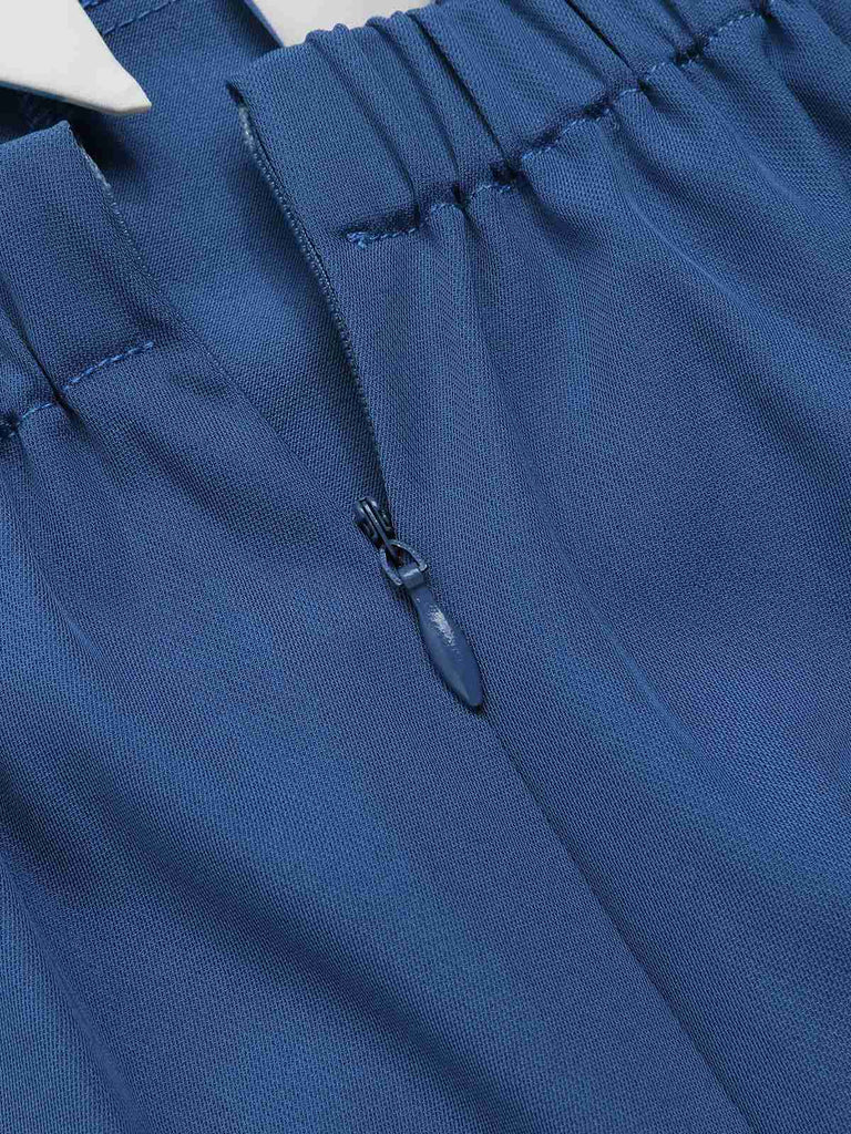 Blue 1950s Stripe Back Strap Romper, vintage romper, retro jumpsuit - perfect for women who love vintage and retro fashion
