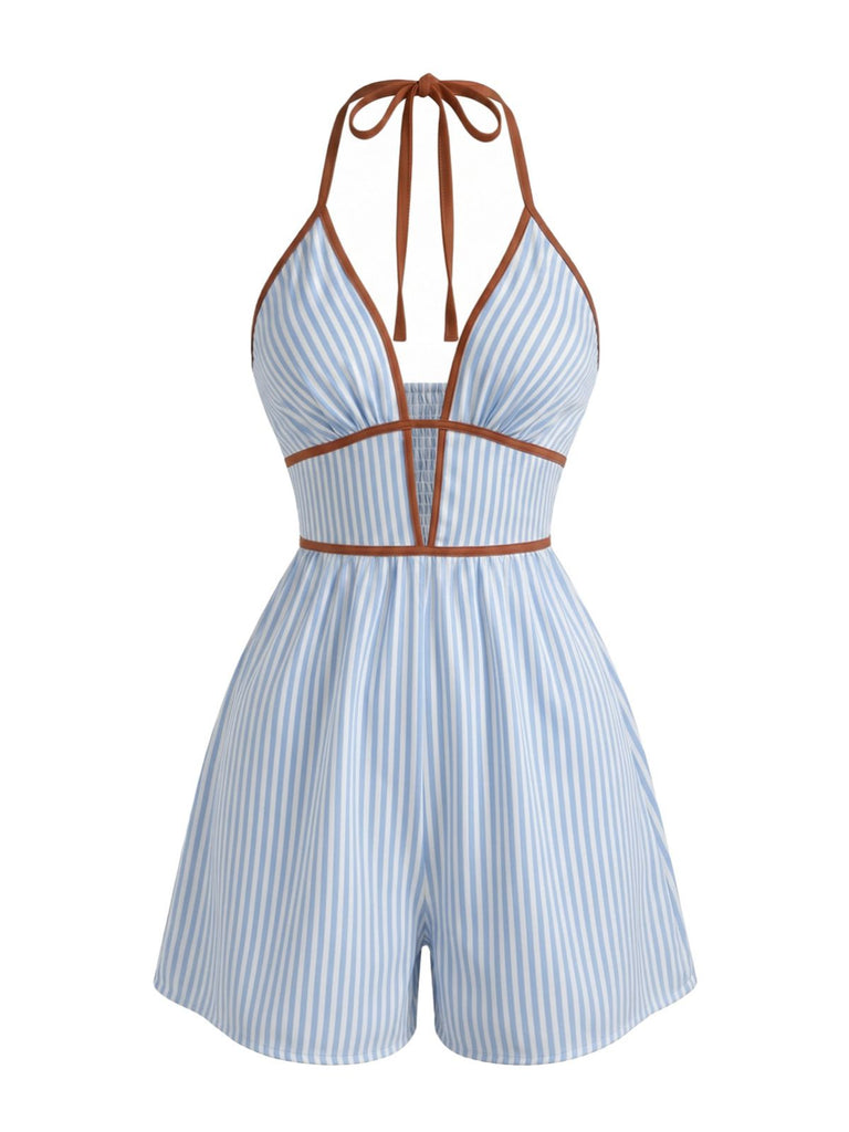 Blue 1950s Vintage Retro Jumpsuit