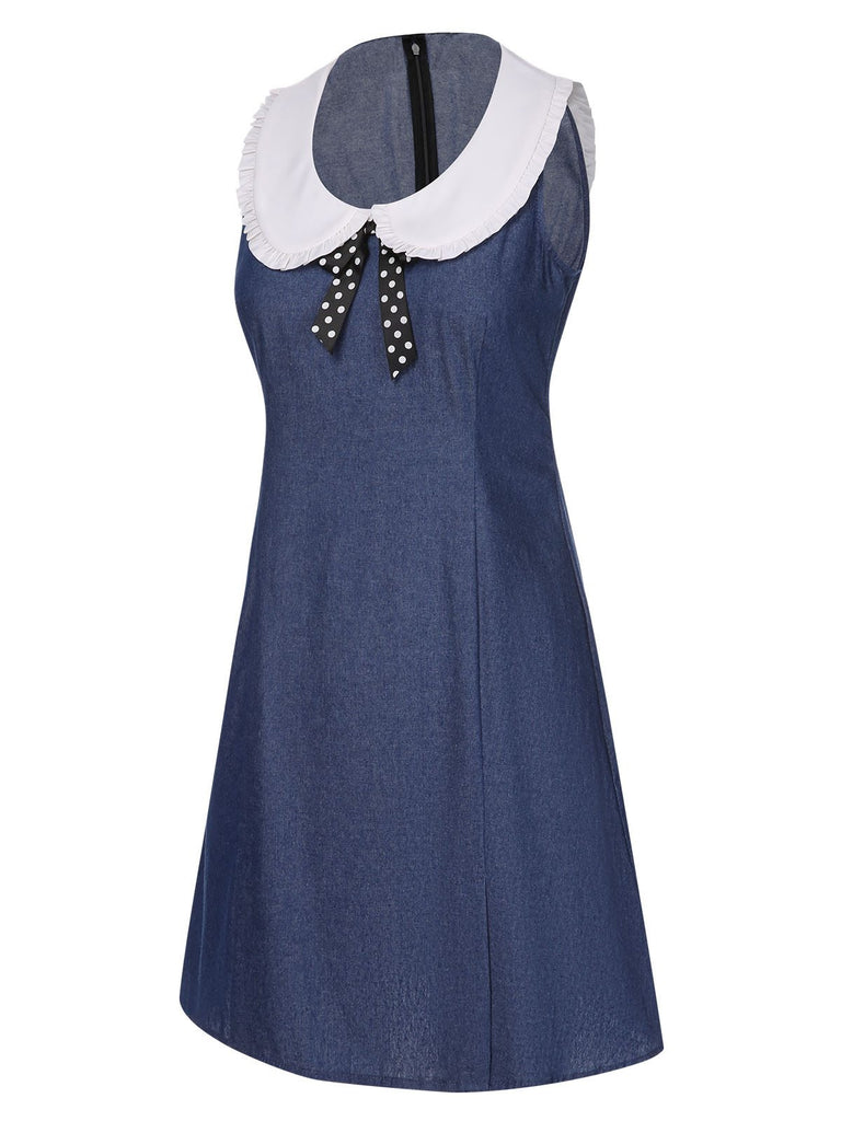 white christmas dresses Denim Dress with Button Down and Tie Waist – Simply Dixie Boutique Medium main image 0