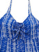 Blue 1970s Boho Style Suspender Jumpsuit - vintage jumpsuit, retro fashion