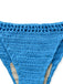 Blue 1970s Cover Up Crochet Bikini - vintage fashion, retro style