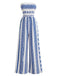 Elegant Blue 1930s Vintage Jumpsuit 2