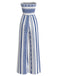 Elegant Blue 1930s Vintage Jumpsuit 3