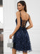 Blue 1970s Spaghetti Straps Plant Prints Dress — a 1970s silhouette that turns sidewalks into runways