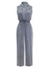 Blue 1970s Western Denim Belted Jumpsuit, vintage romper, retro jumpsuit - perfect for women who love vintage and retro fashion
