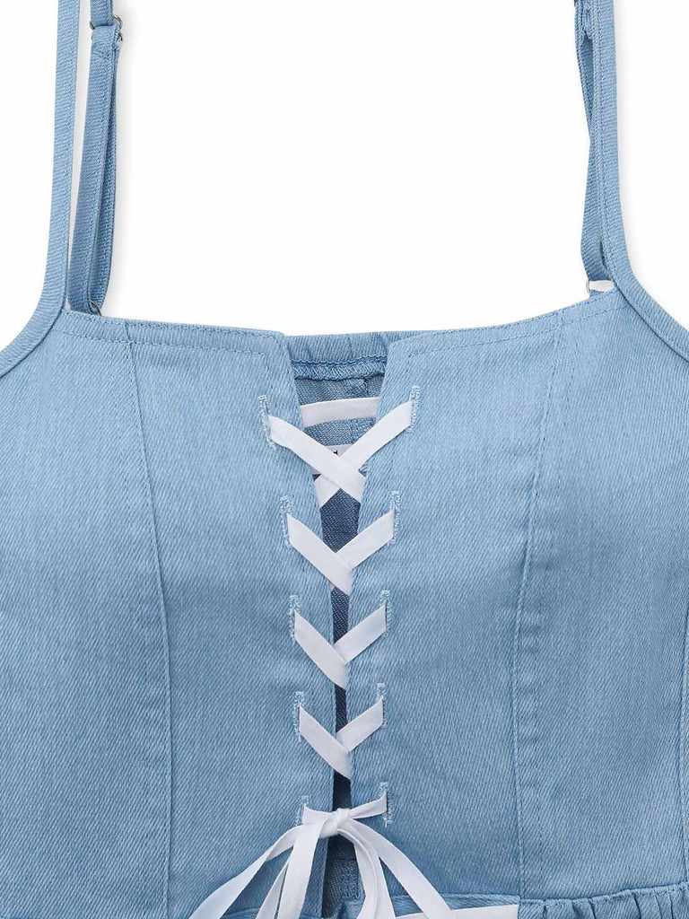 80s corset dress 80s Karen Alexander Corset Back Dress | S