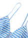 Blue & White 1940s Striped Side Tie Tankini Set - vintage fashion, retro style, pure white