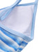 Blue & White 1940s Striped Side Tie Tankini Set - vintage fashion, retro style, pure white