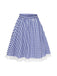 Blue & White 1950s Lace Patchwork Plaid Skirt, vintage skirt, retro style - perfect for women who love vintage and retro fashion