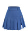 Blue pleated skirt on a white background