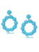 Bohemian Raffia Hoop Statement Earrings - vintage fashion, retro style
