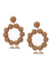 Bohemian Raffia Hoop Statement Earrings - vintage fashion, retro style