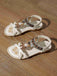Boho Butterfly Heart Beaded Rhinestone Flat Sandals | vintage fashion, retro style, classic elegance - perfect for retro fashion enthusiasts