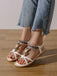 Boho Butterfly Heart Beaded Rhinestone Flat Sandals - vintage fashion, retro style, classic elegance for vintage lovers