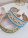 Boho Color Patchwork Braided Headband - vintage fashion, retro style