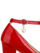 Bow Patent Leather Mary Jane Chunky Heels - vintage shoes, retro heels