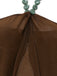 Brown 1940s Halter Solid Cover Up Set - vintage fashion, retro style