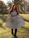 Brown 1940s Small Windowpane Plaid Dress - vintage dress, retro fashion for women