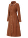 1940s Solid Lapel Belted Corduroy | 1940s | vintage dress, retro fashion
