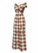 Brown 1960s Off-Shoulder Gingerbread Jumpsuit - vintage jumpsuit, retro fashion