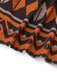 Brown 1970s Deep V-Neck Tirbal Print Boho Dress - vintage dress, retro fashion