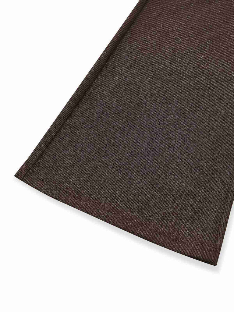 [Pre-Sale] Brown 1980s Bow Strapless Glitter Jumpsuit