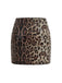 Brown 1980s Leopard Print Sequin Mini Skirt - vintage skirt, retro style