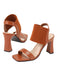 Brown Elastic Strap High Heel Sandals, vintage shoes, retro heels - perfect for women who love vintage and retro fashion